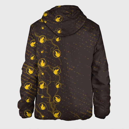Мужская куртка 3D Тим Фортресс 2 - pyro Молнии, цвет 3D печать - фото 2