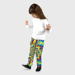 Детские брюки 3D Пульсирующий Огненный Цветок - фото 2