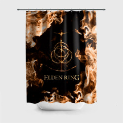 Штора 3D для ванной Elden Ring Logo