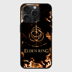 Чехол силиконовый для Apple iPhone 15 Pro матовый Elden Ring Logo