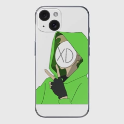 Чехол для iPhone 15 силиконовый с защитой камеры DreamXD