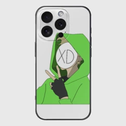 Чехол для iPhone 16 Pro силиконовый с защитой камеры DreamXD