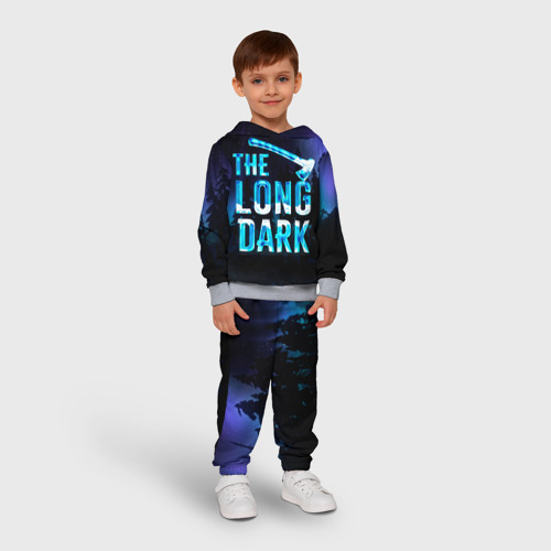 Детский костюм с толстовкой 3D The Long Dark Logo, цвет меланж - фото 3