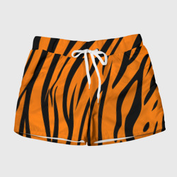 Женские шорты 3D Текстура тигра/tiger