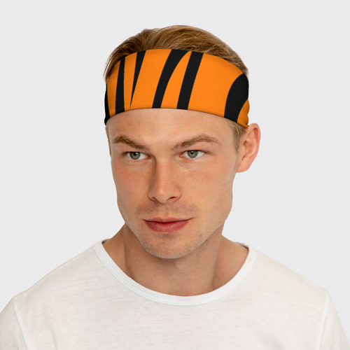 Повязка на голову 3D Текстура тигра/tiger - фото 5