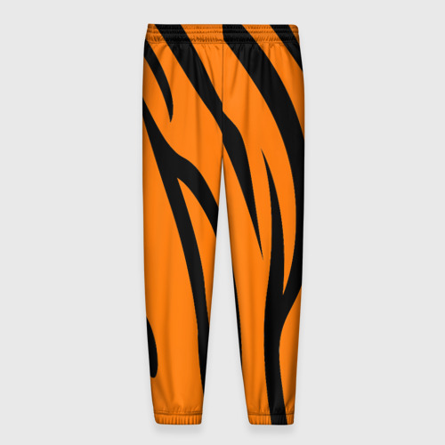 Мужские брюки 3D с принтом Текстура тигра/tiger, вид сзади #1