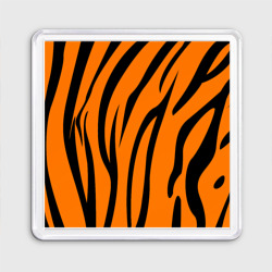 Магнит 55*55 Текстура тигра/tiger