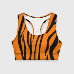 Женский спортивный топ 3D Текстура тигра/tiger