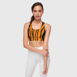 Женский спортивный топ 3D Текстура тигра/tiger - фото 2