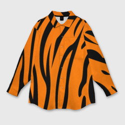 Мужская рубашка oversize 3D Текстура тигра/tiger