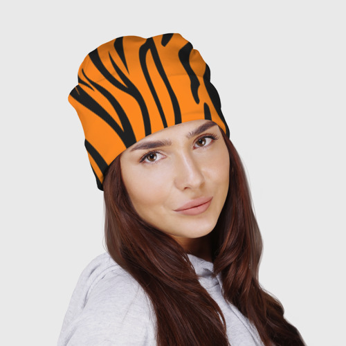 Шапка 3D Текстура тигра/tiger - фото 3