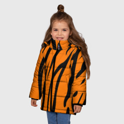 Зимняя куртка для девочек 3D Текстура тигра/tiger - фото 2