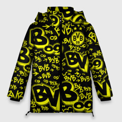 Женская зимняя куртка Oversize BVB 09 - Borussia Боруссия Дортмунд