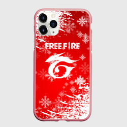 Чехол для iPhone 11 Pro Max матовый [Free Fire] - Новогодний