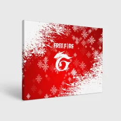 Холст прямоугольный [Free Fire] - Новогодний