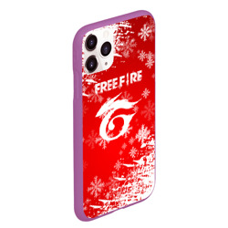 Чехол для iPhone 11 Pro Max матовый [Free Fire] - Новогодний - фото 2