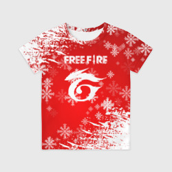 Детская футболка 3D [Free Fire] - Новогодний