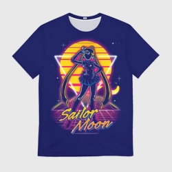 Мужская футболка 3D Сейлор Мун космос