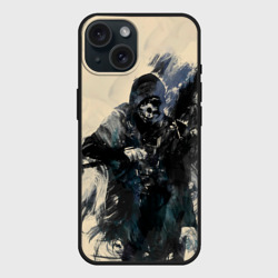 Чехол силиконовый для Apple iPhone 15 матовый Корво Аттано