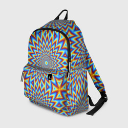 Рюкзак 3D Пульсирующий синий цветок иллюзия движения