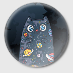 Значок Космический кот в планетах