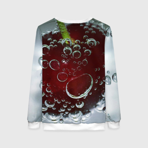 Женский свитшот 3D Сочная вишня под водой, цвет 3D печать - фото 2