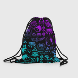 Рюкзак-мешок 3D Ведьмак логобомбинг неон