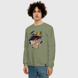 Мужской свитшот хлопок JoJo`s Bizarre Adventure, главный герой - фото 2