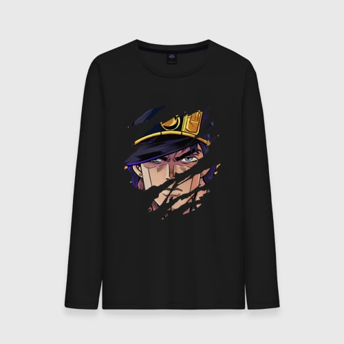 Мужской лонгслив хлопок JoJo`s Bizarre Adventure, главный герой