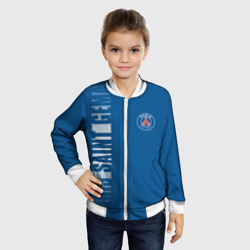 Детский бомбер 3D PSG Paris Saint Germain white line sport - фото 2