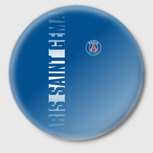 Значок PSG Paris Saint Germain white line sport, цвет белый