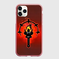 Чехол для iPhone 11 Pro Max матовый Darkest Dungeon Факел