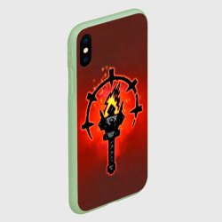 Чехол для iPhone XS Max матовый Darkest Dungeon Факел - фото 2