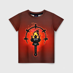 Детская футболка 3D Darkest Dungeon Факел