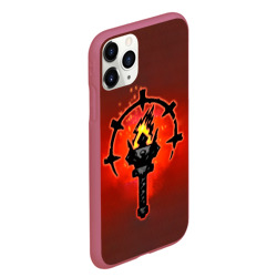 Чехол для iPhone 11 Pro Max матовый Darkest Dungeon Факел - фото 2
