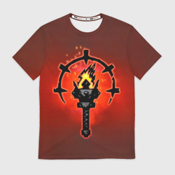 Мужская футболка 3D Darkest Dungeon Факел