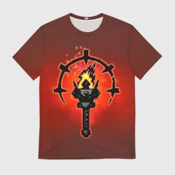 Мужская футболка 3D Darkest Dungeon Факел