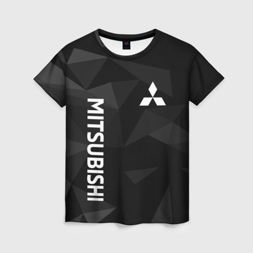 Женская футболка 3D Митсубиси, Mitsubishi геометрия, цвет 3D печать