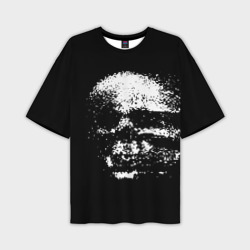 Мужская футболка oversize 3D Skull's glitch