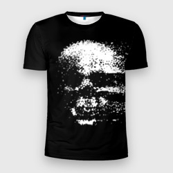Мужская футболка 3D Slim Skull's glitch