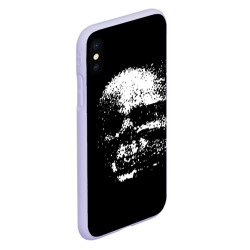 Чехол для iPhone XS Max матовый Skull's glitch - фото 2