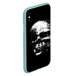 Чехол для iPhone XS Max матовый Skull's glitch - фото 2