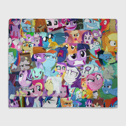 Плед 3D My Little Pony Персонажи, цвет 3D (велсофт)