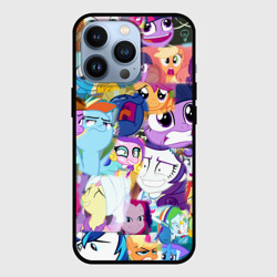 Чехол для iPhone 13 Pro My Little Pony Персонажи