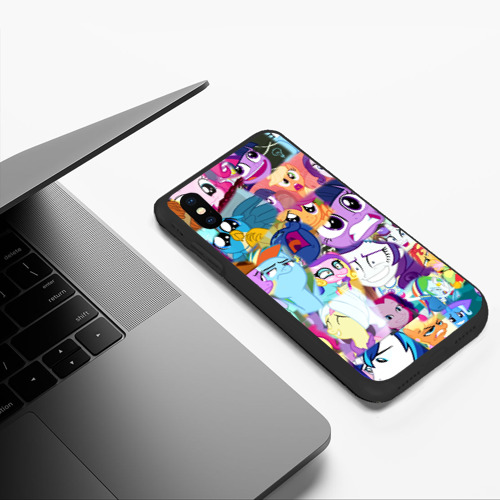 Чехол для iPhone XS Max матовый с принтом My Little Pony Персонажи, фото #5