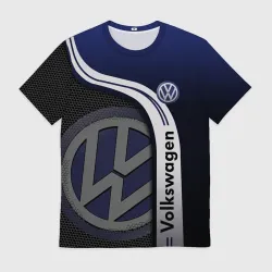 Мужская футболка 3D Volkswagen. Фольксваген