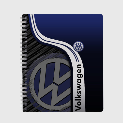 Тетрадь Volkswagen. Фольксваген, цвет клетка
