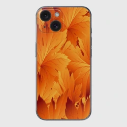 Чехол для iPhone 15 силиконовый с защитой камеры Кленовая сладость