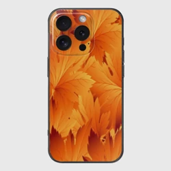 Чехол для iPhone 16 Pro силиконовый с защитой камеры Кленовая сладость