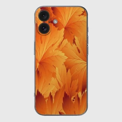 Чехол для iPhone 16 силиконовый с защитой камеры Кленовая сладость